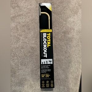 NWT Brass Wraparound Blackout Curtain Rod 18–36in